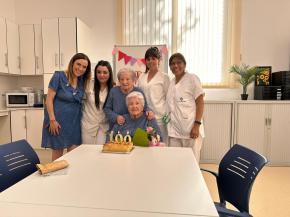 Pilar, usuria del CAI Monterols celebra 100 anys