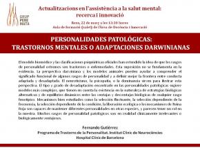 Personalitats patolgiques: trastorns mentals o adaptacions darwinianes