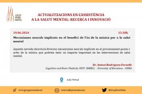 [CANCELLADA] Mecanismes neurals implicats en el benefici de ls de la msica per a la salut mental